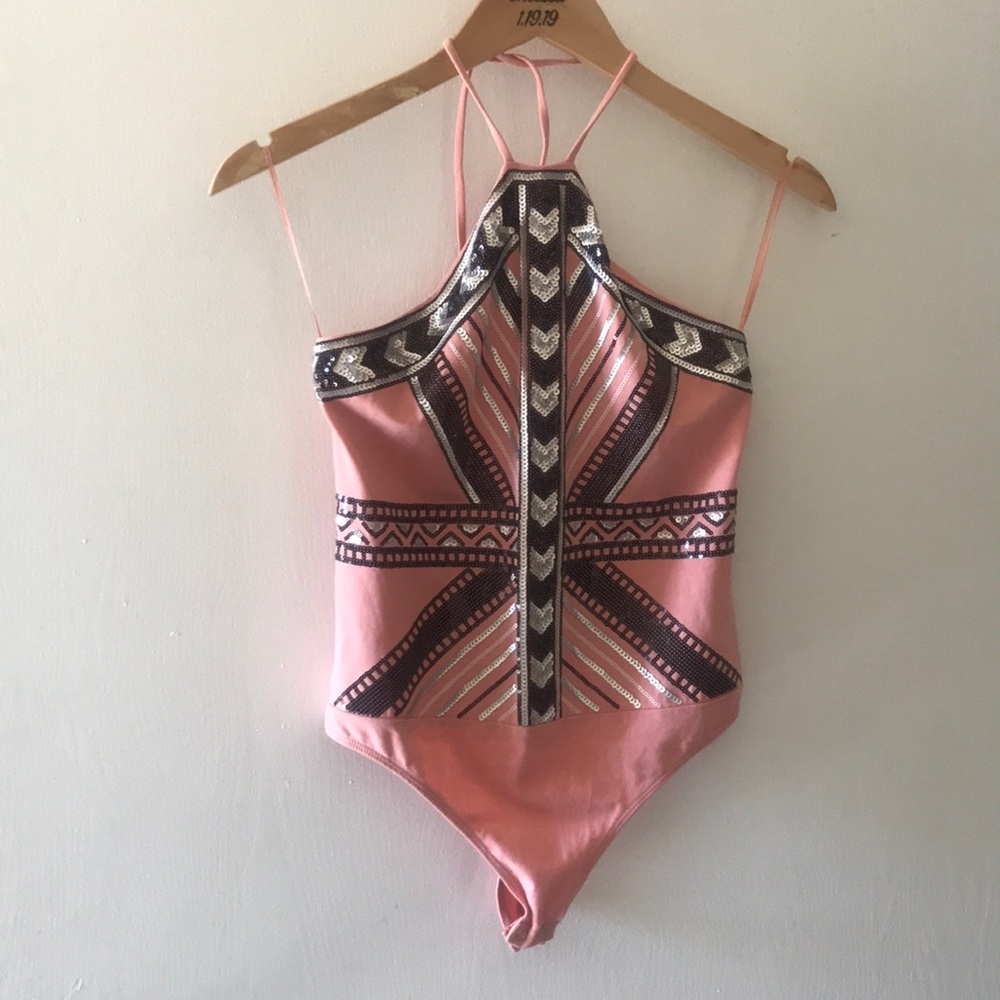 Express sequin body suit